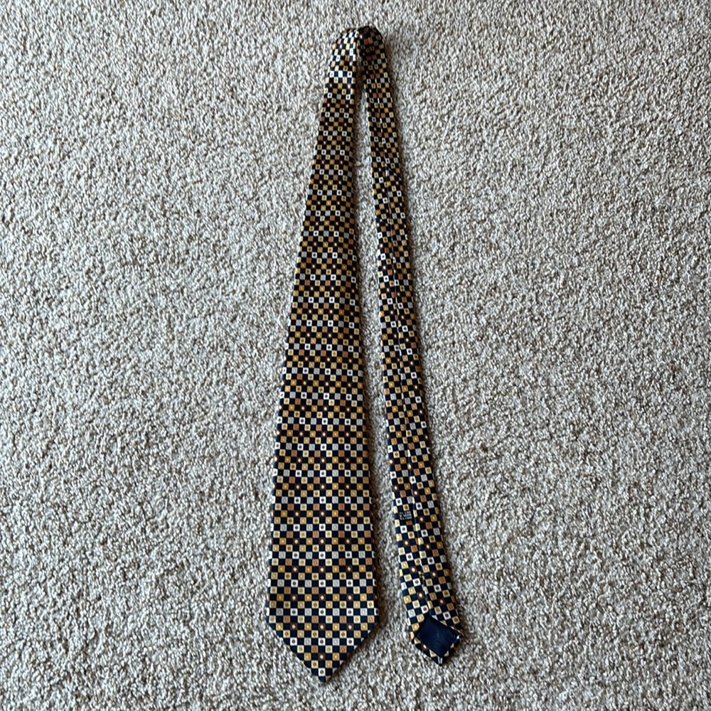 *Luxury* Stefano Ricci Men’s Geometric Medallion Silk Neck Tie Made in Italy - Picture 2 of 7
